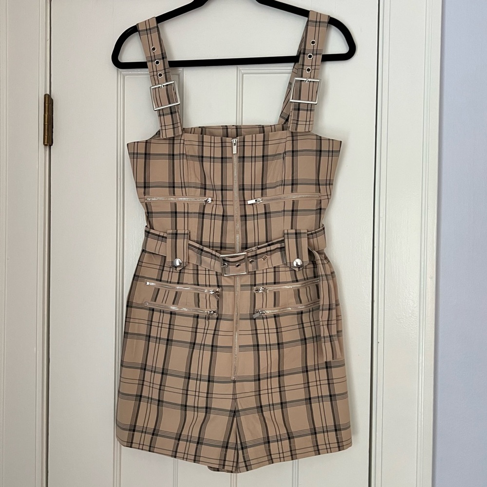 WeWoreWhat Moto Short Overalls